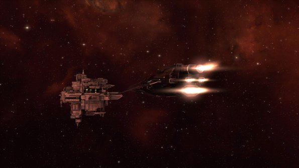 Hurrican warps to a Minmatar station