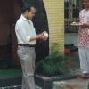 Dr. Rao broke the Coconut