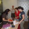 Susan and Cecilia presents Team One gifts to Kabi