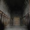 Kanheri Caves, the Big Hall with the Stupa