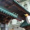 Cleaning the Entry Gate of Chinatown, San Francisco