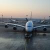 An Airbus A380 approaches