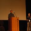 Michael Snow speaking on the Opening Ceremony, Wikimania 2009